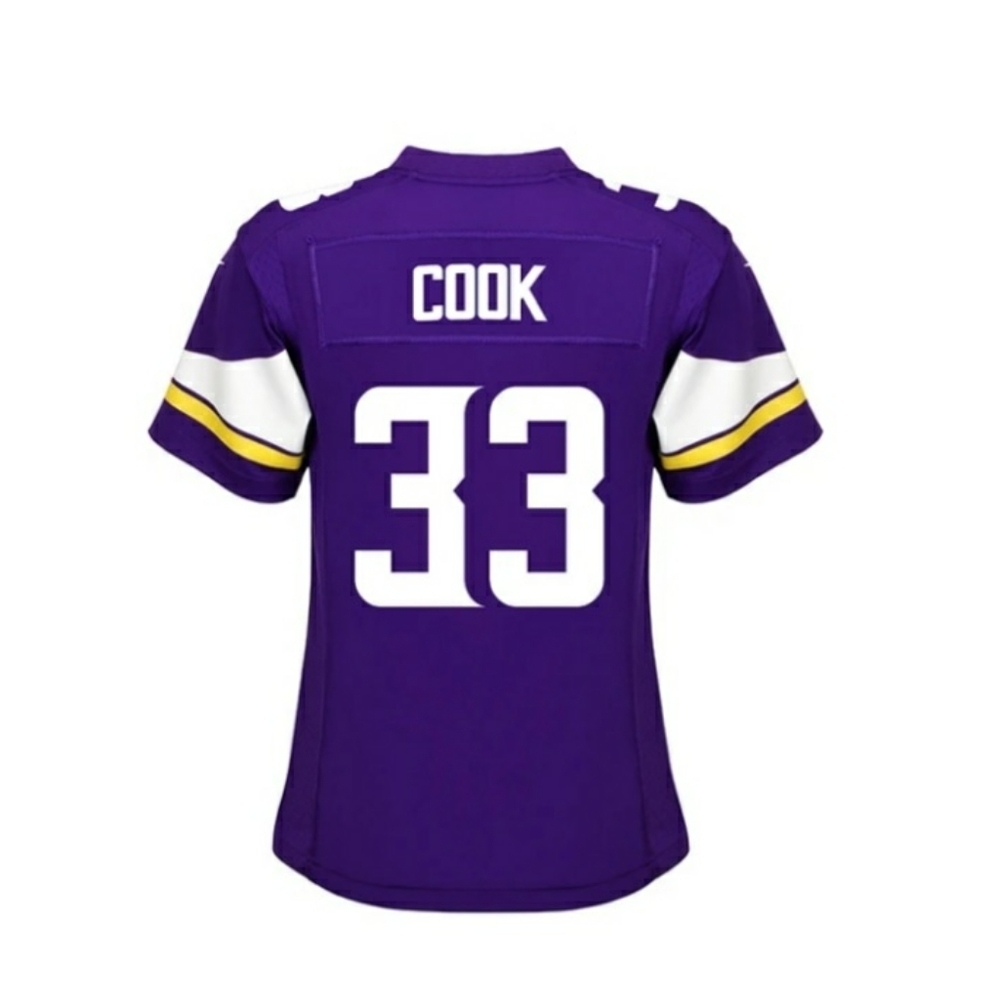 WOMENS MINNESOTA VIKINGS DALVIN COOK PURPLE JERSEY - Picture 2 of 10